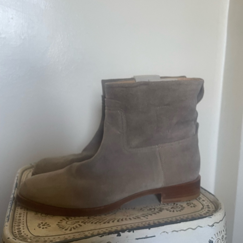 rag & bone Taupe Suede Ankle Boots